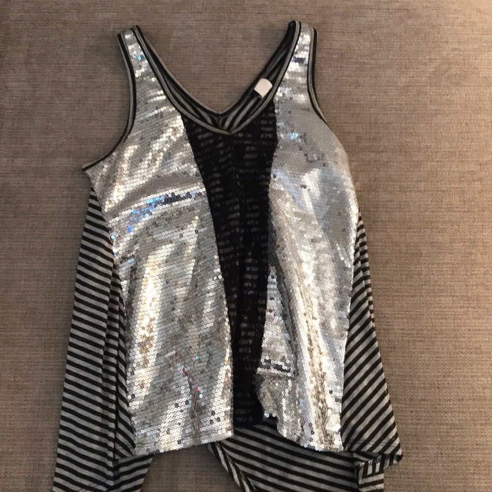Sequined tank top